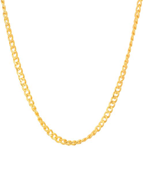 gold metal chain necklace - 15054568 - Very Small Image - 1