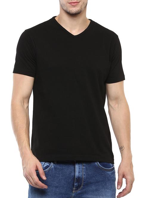 black cotton t-shirt - 15054642 - Very Small Image - 1