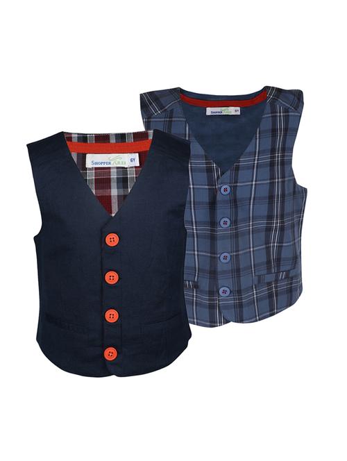 multi colored cotton waistcoats jackets & coat - 15055020 - Very Small Image - 1