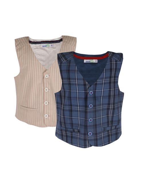 multi colored cotton waistcoats jackets & coat - 15055024 - Very Small Image - 1