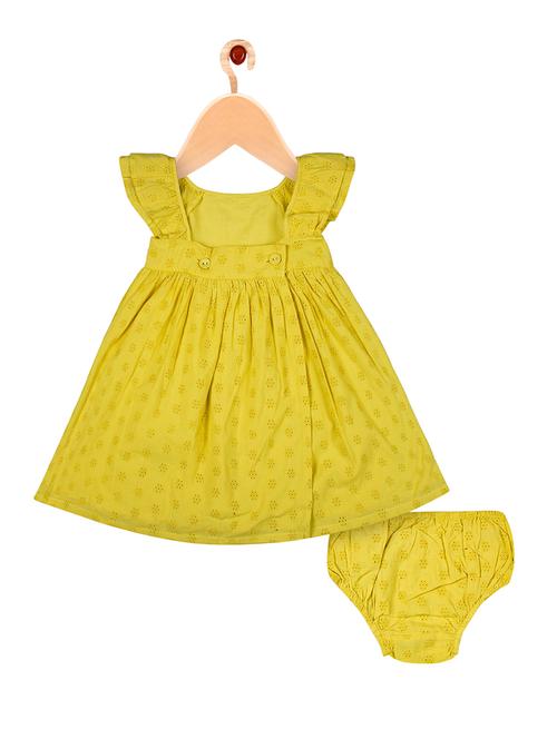 yellow cotton frock - 15055025 - Very Small Image - 1