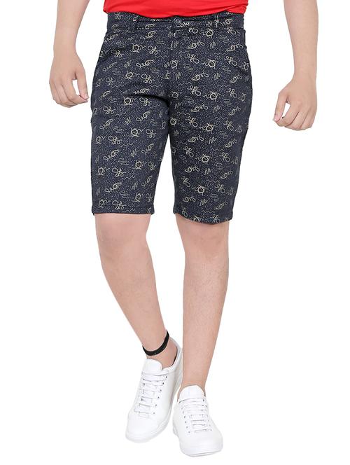 dark blue cotton shorts - 15055235 - Very Small Image - 1