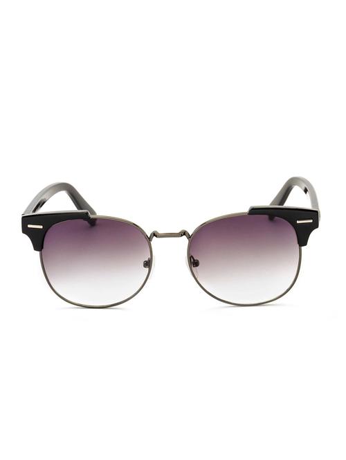 stacle uv protected clubmaster style round oval unisex sunglasses (st19551|violet lens) - 15055437 - Very Small Image - 1