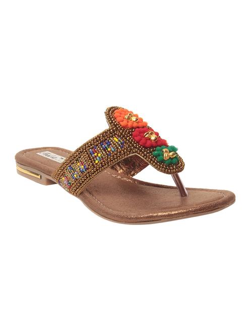 copper ethnic sandal - 15055603 - Very Small Image - 1