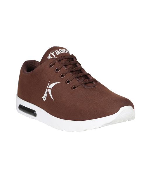 brown mesh lace-up sport shoe - 15055717 - Very Small Image - 1