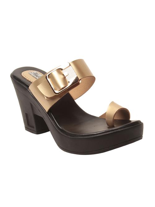 gold platforms sandal - 15056197 - Very Small Image - 1