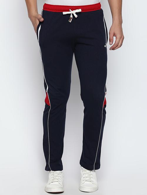 navy blue polyester full length track pant - 15056786 - Very Small Image - 1