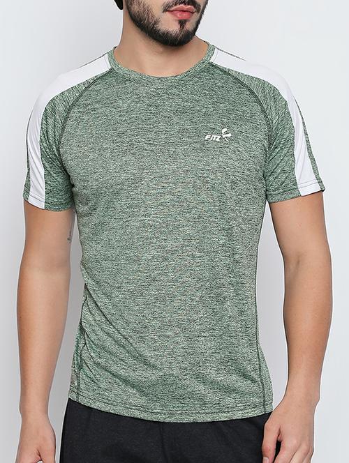 olive green polyester t-shirt - 15056803 - Very Small Image - 1