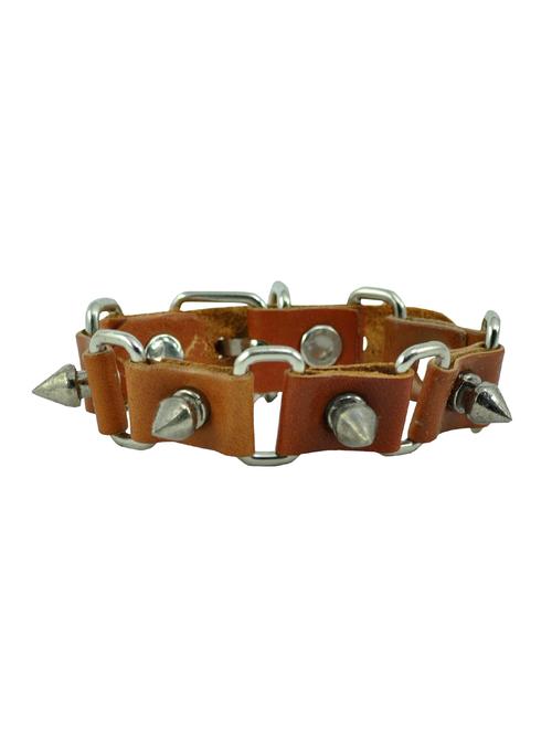 brown leather bracelet - 15057503 - Very Small Image - 1