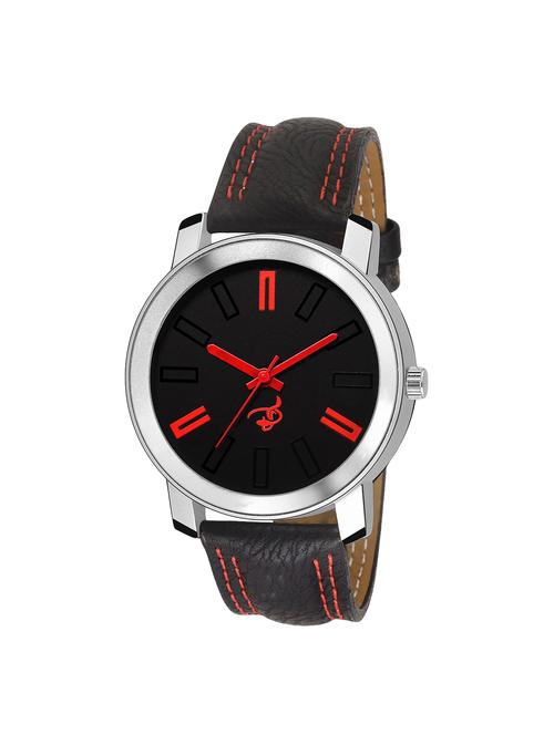 britex black dial & strap analog watch for men/boys - (bt7018) - 15057599 - Very Small Image - 1