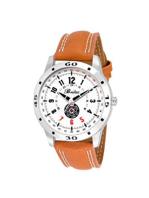 britex analogue white dial men's & boy's watch - bt6152 - 15057640 - Very Small Image - 1