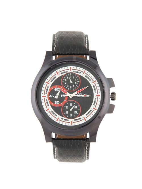 britex round shape black dial analog watch for men/boys - (bt3030) - 15057799 - Very Small Image - 1