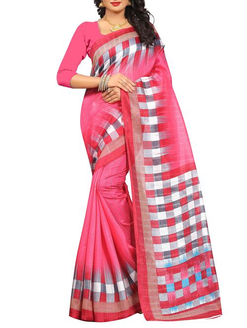 pink art silk bhagalpuri saree - 15057847 - Very Small Image - 1