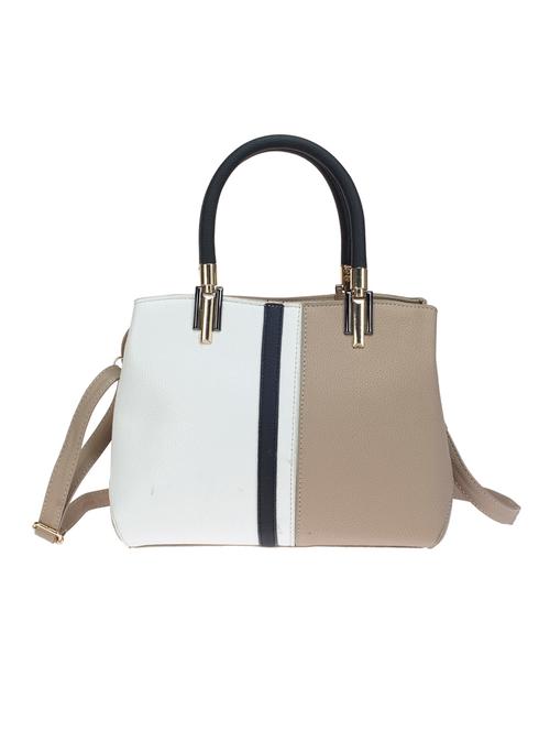 beige leatherette handbag - 15057926 - Very Small Image - 1