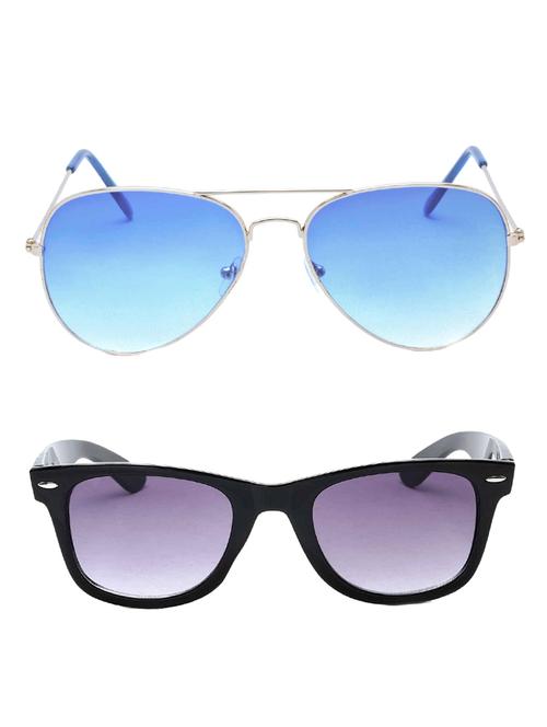 stacle wayfarer and aviator sunglasses combo for men and women (st5203|ss105|combo pack of 2) - 15058001 - Very Small Image - 1