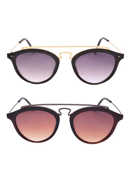 stacle metal crossbar sleek round unisex sunglasses (st19525|55|multiple colours) - 15058023 - Very Small Image - 1