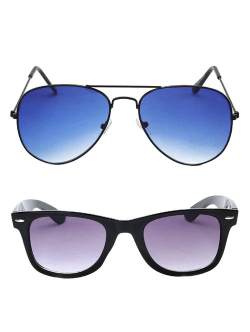 stacle wayfarer and aviator sunglasses combo for men and women (st5203|ss105|combo pack of 2) - 15058031 - Very Small Image - 1