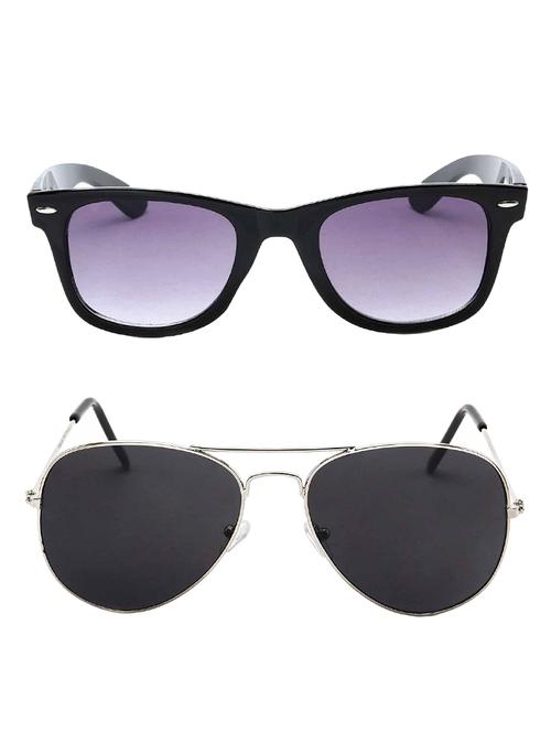 stacle wayfarer and aviator sunglasses combo for men and women (st5203|ss105|combo pack of 2) - 15058032 - Very Small Image - 1