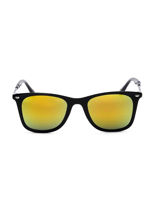 stacle mirrored rectangular wayfarer sunglasses for men and women (st9882|51|yellow lens) - 15058040 - Very Small Image - 1