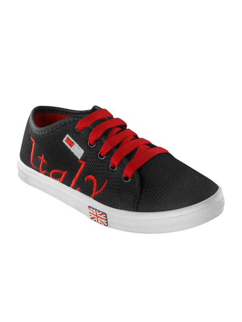 black mesh laceup sneakers - 15058373 - Very Small Image - 1