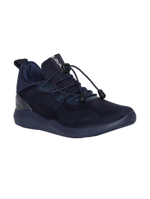 navy synthetic lace up sport shoe - 15058625 - Very Small Image - 1
