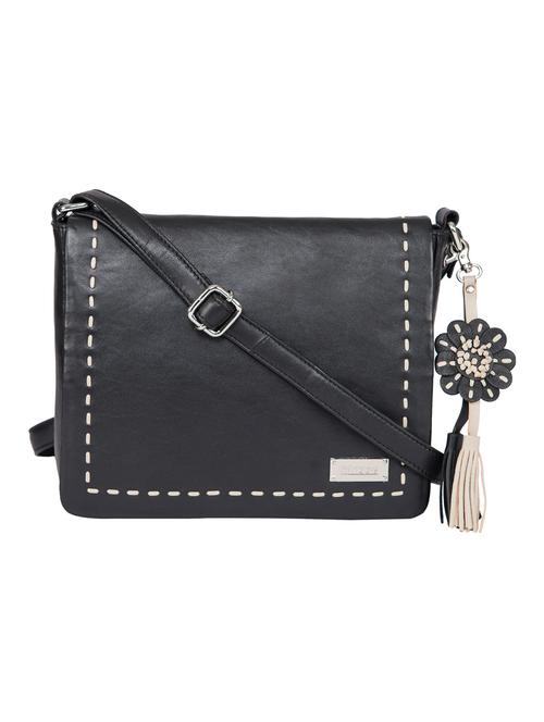 black leather sling bag - 15059399 - Very Small Image - 1