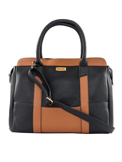 black leatherette regular handbag - 15059413 - Very Small Image - 1