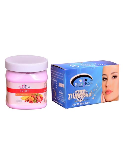 pink root diamond bleach 250gm and pink root fruit cream 500ml - 15059669 - Very Small Image - 1