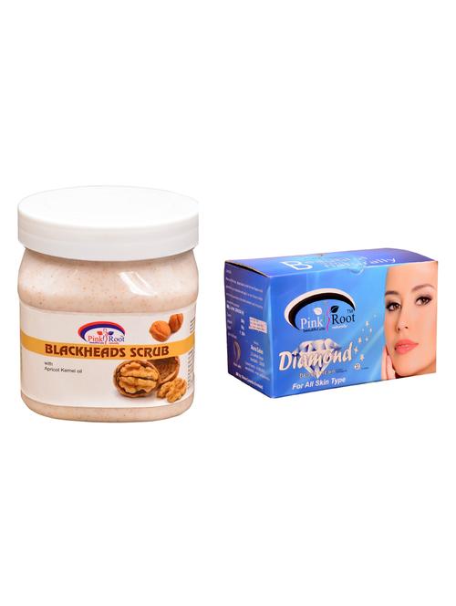 pink root diamond bleach 250gm and pink root bleackheads scrub 500ml - 15059685 - Very Small Image - 1