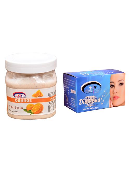 pink root diamond bleach 250gm and pink root orange scrub 500ml - 15059695 - Very Small Image - 1
