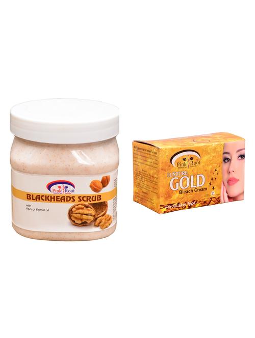 pink root gold bleach 250gm and pink root bleackheads scrub 500ml - 15059745 - Very Small Image - 1