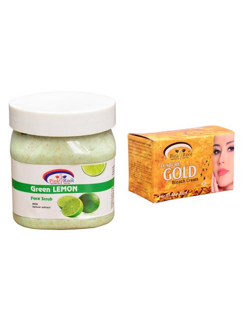 pink root gold bleach 250gm and pink root green lemon scrub 500ml - 15059752 - Very Small Image - 1