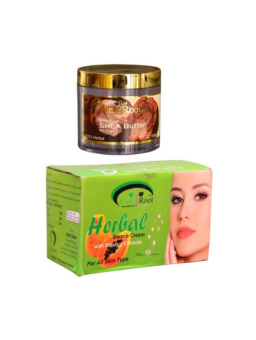 pink root herbal bleach 250gm and pink root shea butter skin cream 100gm - 15059769 - Very Small Image - 1