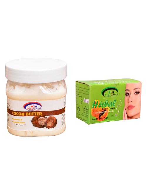pink root herbal bleach 250gm and pink root cocoa butter cream 500ml - 15059779 - Very Small Image - 1