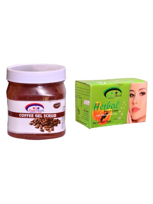 pink root herbal bleach 250gm and pink root coffee gel scrub 500ml - 15059807 - Very Small Image - 1