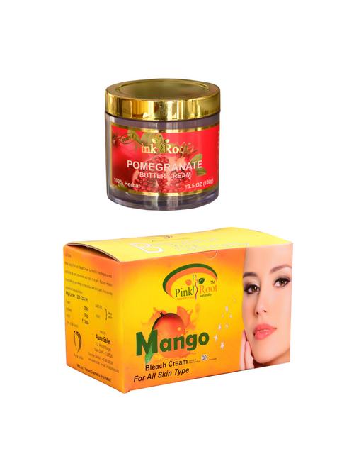 pink root mango bleach 250gm and pink root pomegranate butter cream 100gm - 15059828 - Very Small Image - 1