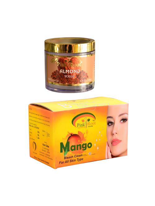 pink root mango bleach 250gm and pink root almond scrub 100gm - 15059831 - Very Small Image - 1