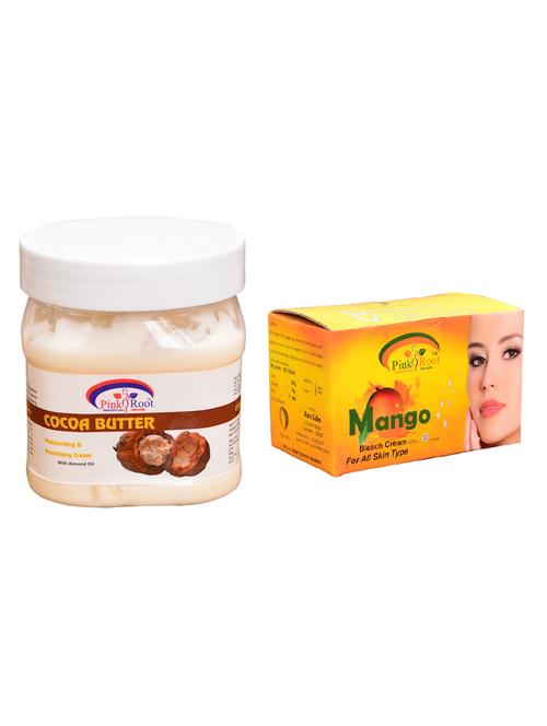 pink root mango bleach 250gm and pink root cocoa butter cream 500ml - 15059839 - Very Small Image - 1