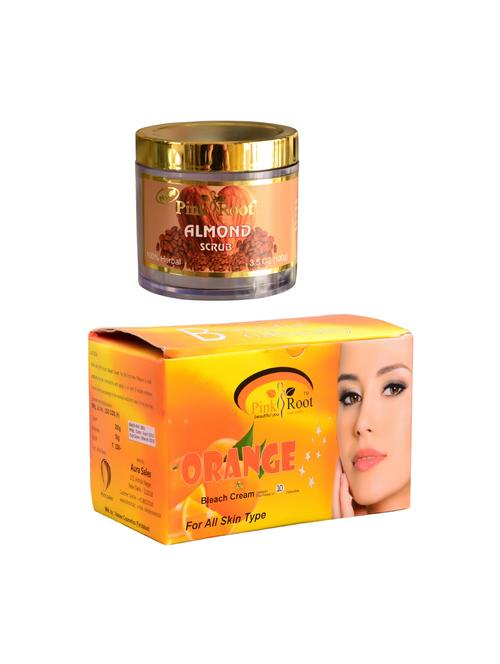 pink root orange bleach 250gm and pink root almond scrub 100gm - 15059951 - Very Small Image - 1