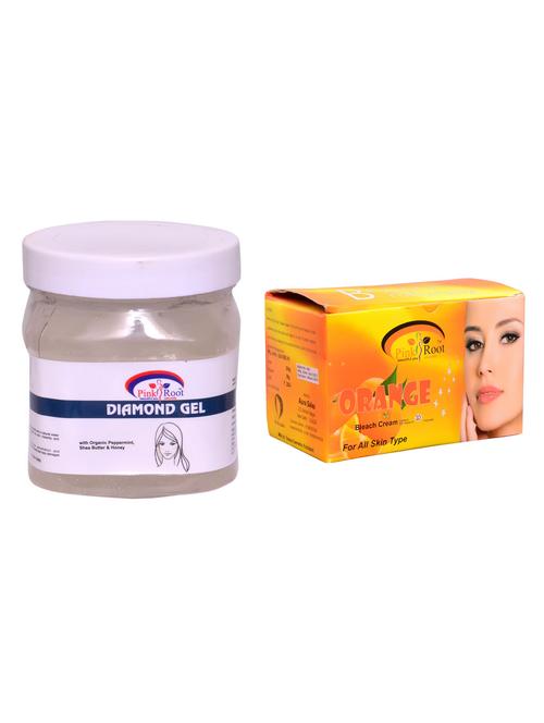 pink root orange bleach 250gm and pink root diamond gel 500ml - 15059973 - Very Small Image - 1