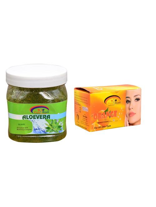 pink root orange bleach 250gm and pink root aloe vera scrub 500ml - 15059983 - Very Small Image - 1