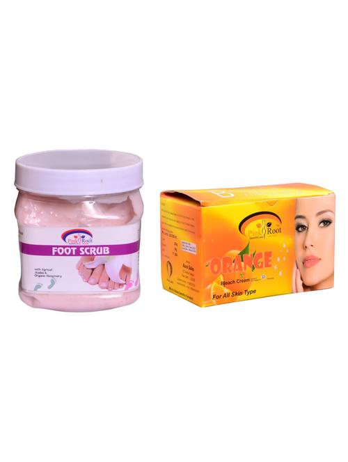 pink root orange bleach 250gm and pink root foot scrub 500ml - 15059990 - Very Small Image - 1