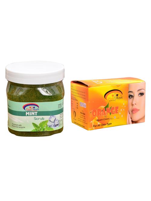 pink root orange bleach 250gm and pink root mint scrub 500ml - 15059993 - Very Small Image - 1