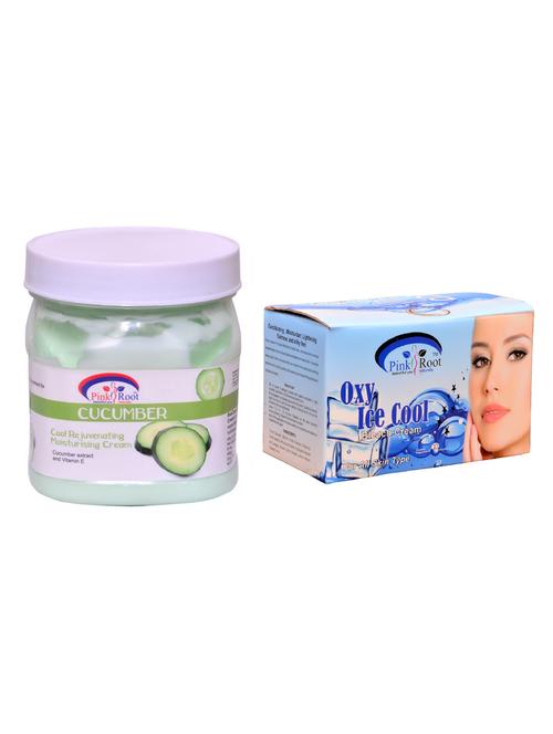 pink root oxy ice cool bleach 250gm and pink root cucumber cream 500ml - 15060020 - Very Small Image - 1