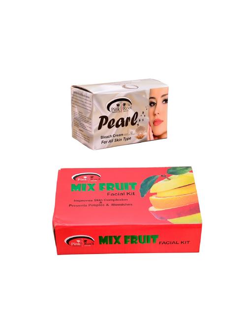 pink root pearl bleach 250gm and pink root mix fruit facial kit 83gm - 15060064 - Very Small Image - 1