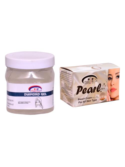 pink root pearl bleach 250gm and pink root diamond gel 500ml - 15060093 - Very Small Image - 1