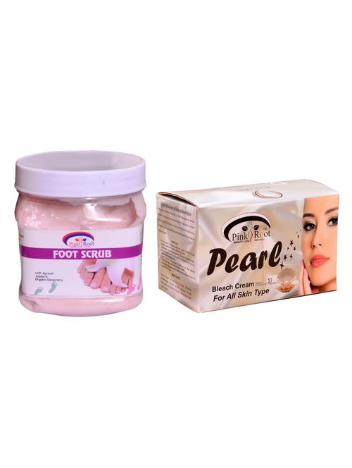 pink root pearl bleach 250gm and pink root foot scrub 500ml - 15060110 - Very Small Image - 1