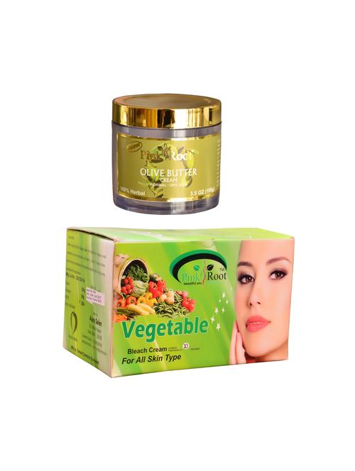 pink root vegetable bleach 250gm and pink root gold facial kit 83gm - 15060123 - Very Small Image - 1