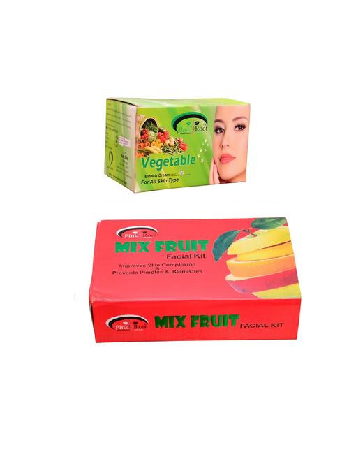 pink root vegetable bleach 250gm and pink root strawberry scrub 500ml - 15060180 - Very Small Image - 1