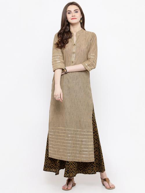 browne kurta palazzo set - 15060332 - Very Small Image - 1